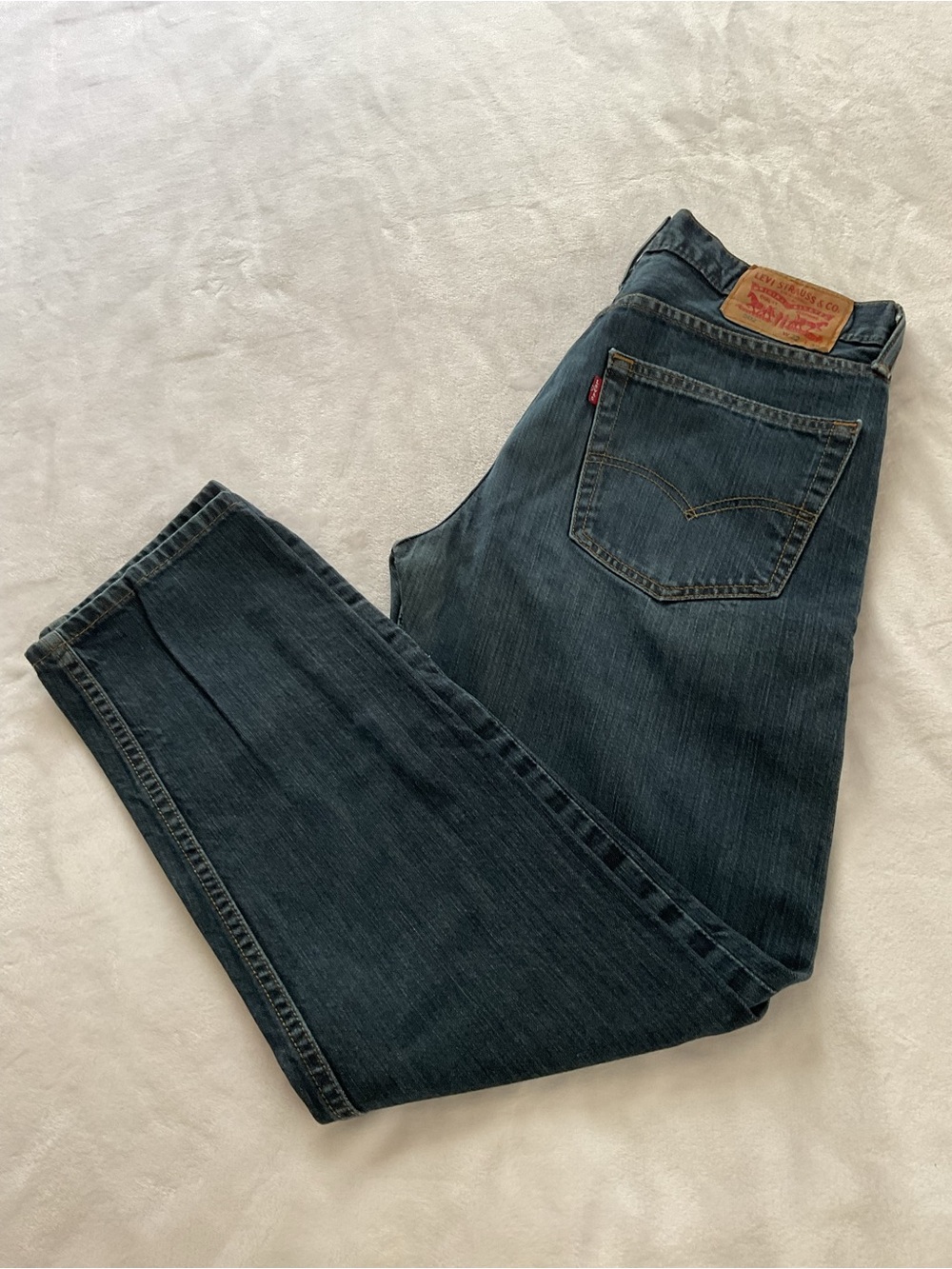 Levi’s 502 Men’s Jeans 32x32 Blue Straight Tapered Denim Casual Pants - Picture 6 of 10